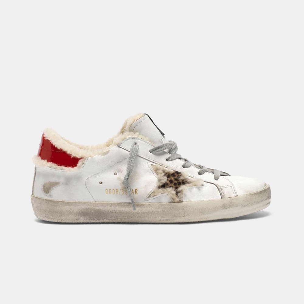 NEW Golden Goose Superstar shearling sneakers